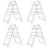 vidaXL Plantenklimrekken 4 st A-frame staal