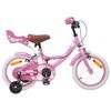 vidaXL Kinderfiets 12 Inch voor 2-4 jaar oud Lichtroze