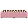 vidaXL Bedframe fluweel roze 140x200 cm