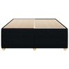 vidaXL Bedframe zonder matras stof zwart 140x200 cm