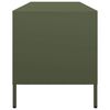 vidaXL Tv-meubel 135x39x43,5 cm koudgewalst staal olijfgroen