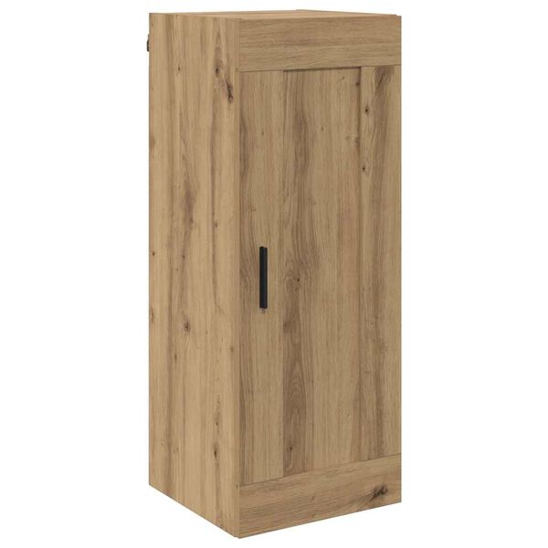 vidaXL Wandkast Artisan Eiken 34,5 x 34 x 90 cm Bewerkt hout