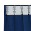 vidaXL Zwart-out Gordijnen met Ringen 2 pcs Donkerblauw 175 x 140 cm