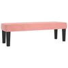 vidaXL Bankje 100x30x30 cm fluweel roze
