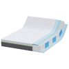 vidaXL Matras Wit en Grijs 140 x 200 cm Pocketvering