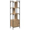 vidaXL Boekenkast 6-laags 44,5 x 30 x 154,5 cm Bewerkt hout