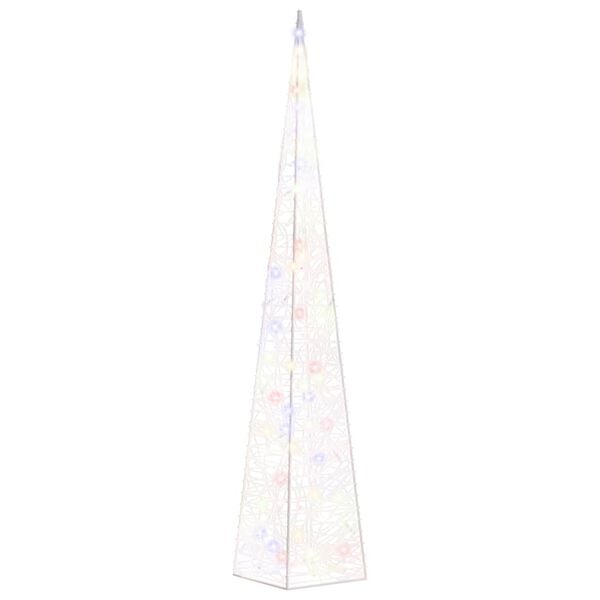 vidaXL Lichtkegel decoratief LED 90 cm acryl meerkleurig