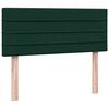 vidaXL Boxspring met matras fluweel donkergroen 120x220 cm
