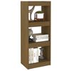 vidaXL Boekenkast/kamerscherm 40x30x103,5 cm grenenhout honingbruin