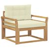 vidaXL Buiten Midden Sofa Polyester Wit
