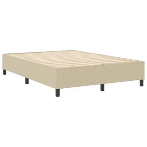 vidaXL Platform bedframe Grijs groen 140 x 200 cm Stof