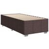 vidaXL Boxspring met matras stof donkerbruin 90x200 cm