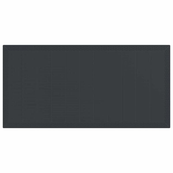 vidaXL Tuin eettafelset 7 pcs Antraciet Polypropyleen