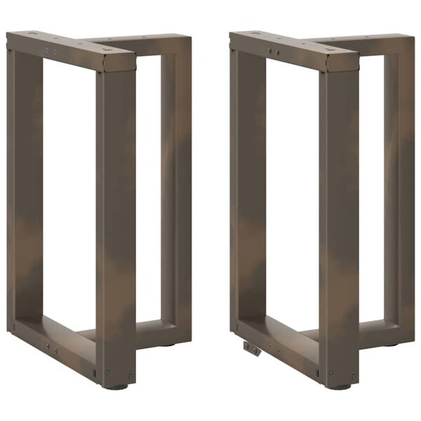 vidaXL Eettafelpoten 2 st T-vormig 50x35x(72-73) cm staal naturel