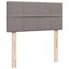 vidaXL Ottoman bed met matras en LED's 80x200cm stof taupe