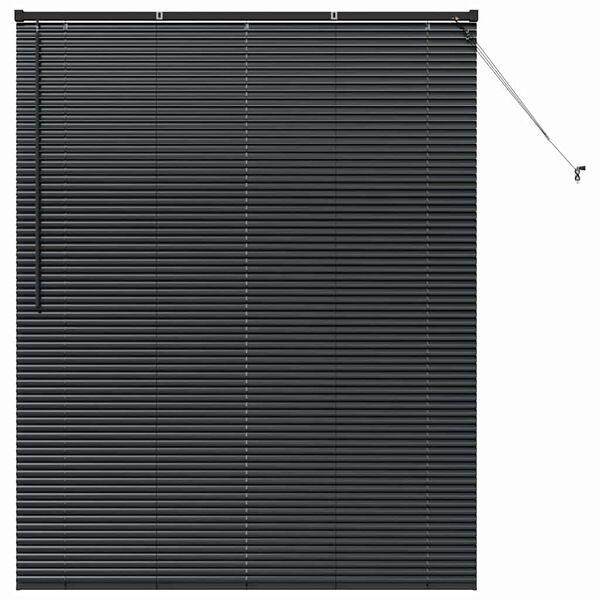 vidaXL Venetiaanse Jaloezie&euml;n Zwart 175 x 150 cm Aluminium