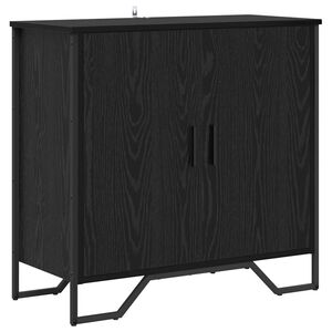 vidaXL Dressoir Zwart Eiken 78 x 35 x 74.5 cm