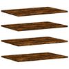 vidaXL Wandschappen 4 st 60x40x1,5 cm bewerkt hout gerookt eikenkleur