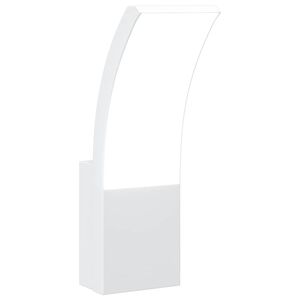 vidaXL Buitenwandlamp LED gegoten aluminium wit