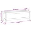 vidaXL Plantenbak verhoogd 119,5x40x39 cm massief grenen honingbruin