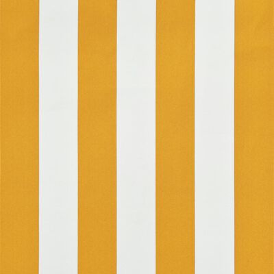 vidaXL Luifel uittrekbaar 300x150 cm geel en wit