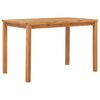 vidaXL Tuintafel 120x70x77 cm massief teakhout