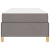 vidaXL Bedframe met matras Taupe 80 x 200 cm Stof