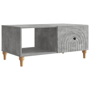vidaXL Salontafel Betongrijs 90 x 50 x 40 cm Bewerkt hout