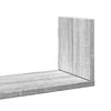 vidaXL Wandschappen 3 st 80x18x18 cm bewerkt hout grijs sonoma eiken