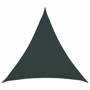 vidaXL Zonneschaduwzeil 2 x 2 x 2 m HDPE Driehoekig Donkergroen