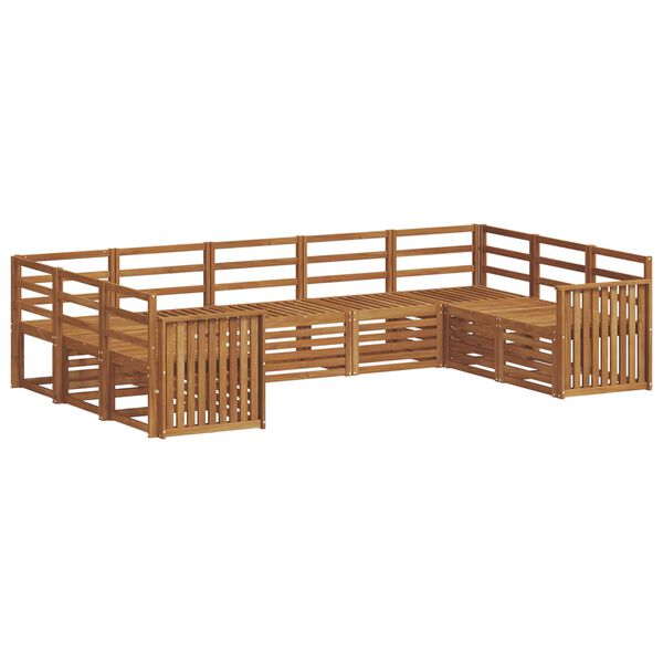 vidaXL Sofa-Sets 9 pcs Naturel Massief Acaciahout