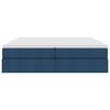 vidaXL Opbergbed met matras met matras Blauw 200 x 200 cm Polyester