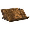 vidaXL Tijdschrift Rek Gerookt eiken 65 x 53 x 28,5 cm Bewerkt hout