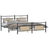 vidaXL Bedframe zonder matras metaal sonoma eikenkleurig 160x200 cm