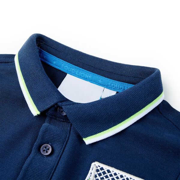 Kinderpoloshirt 104 marineblauw