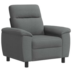 vidaXL Bank Donkergrijs 95 x 90 x 95 cm Stof