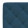 vidaXL Bed met matras fluweel blauw 140x190 cm