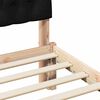 vidaXL Bedframe met Gevoerd Hoofdgedeelte Bruin 80 x 200 cm