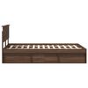 vidaXL Bedframe met hoofdeinde Bruin Eiken 120 x 200 cm Bewerkt hout
