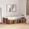 vidaXL Bedframe met lade met opslag Oud Hout 90 x 200 cm Bewerkt hout
