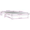 vidaXL Bedframe massief grenenhout grijs 100x200 cm