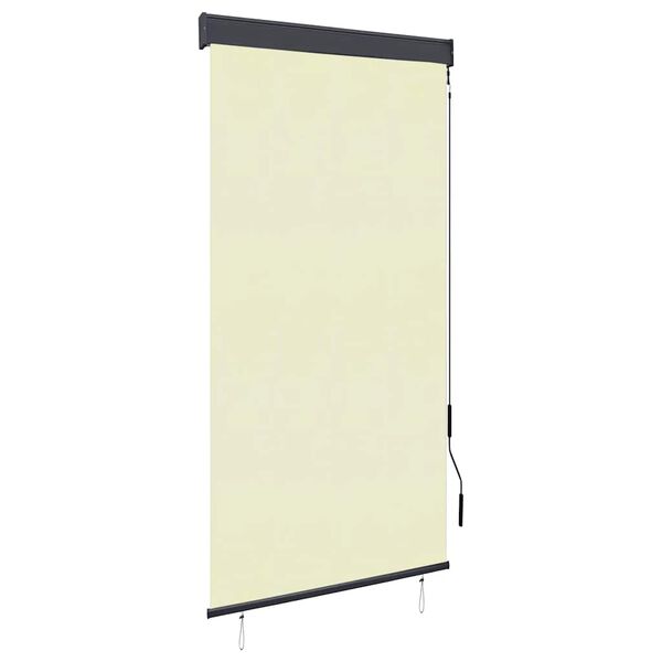 vidaXL Rolgordijn voor buiten 80x250 cm cr&egrave;me