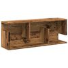 vidaXL Wandkast 80x20x30 cm bewerkt hout oud houtkleurig