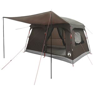 vidaXL Gezinstent 8-persoons Bruin Grijs Polyester