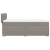 vidaXL Boxspring met matras stof taupe 100x200 cm