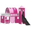 vidaXL Stapelbed voor kinderen Effen Wit en Roze 80 x 200 cm Metaal