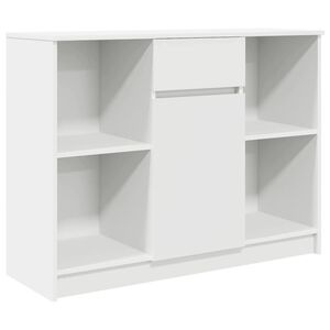 vidaXL Dressoir met lade 101x35x76 cm spaanplaat wit