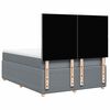vidaXL Boxspring met matras stof lichtgrijs 160x200 cm