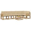 vidaXL Buiten bankenset 7 st Wit en Beige