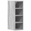 vidaXL Bovenkast Riga 20x29,5x60 cm bewerkt hout grijs sonoma eikenkleurig